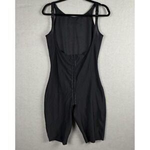 Isavela Compression Garment Mid Thigh Suit Open Bust‎ Post Surgery Black Size XL